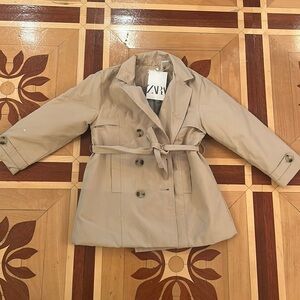 Zara girls trench size 4-5 brand new with tags